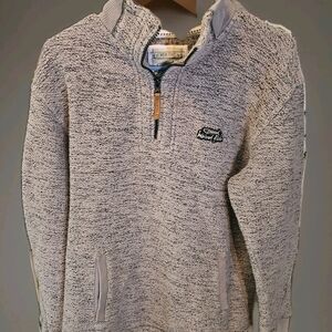 WIERD FISH 🐠 🐟 Vintage Grunge Y2K Men's Zip Up Sweater Kangaroo Style Pocket S